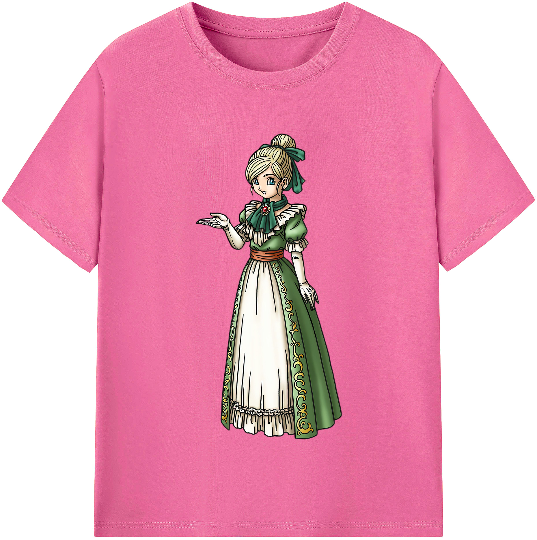 （画像用） ドラゴンクエスト Doragon Kuesuto Dragon Quest レディースカジュアルプリントTシャツ（綿100％）